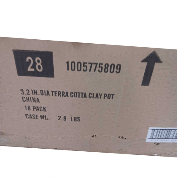 18-PK Mini Terracotta Pots for Succulents, Small 3.2" Clay Flower Pot Planters - Picture 6 of 6